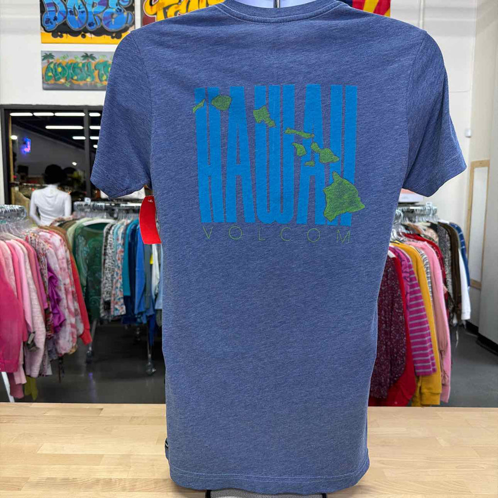 Volcom Size S Blue Used MENS T-shirt