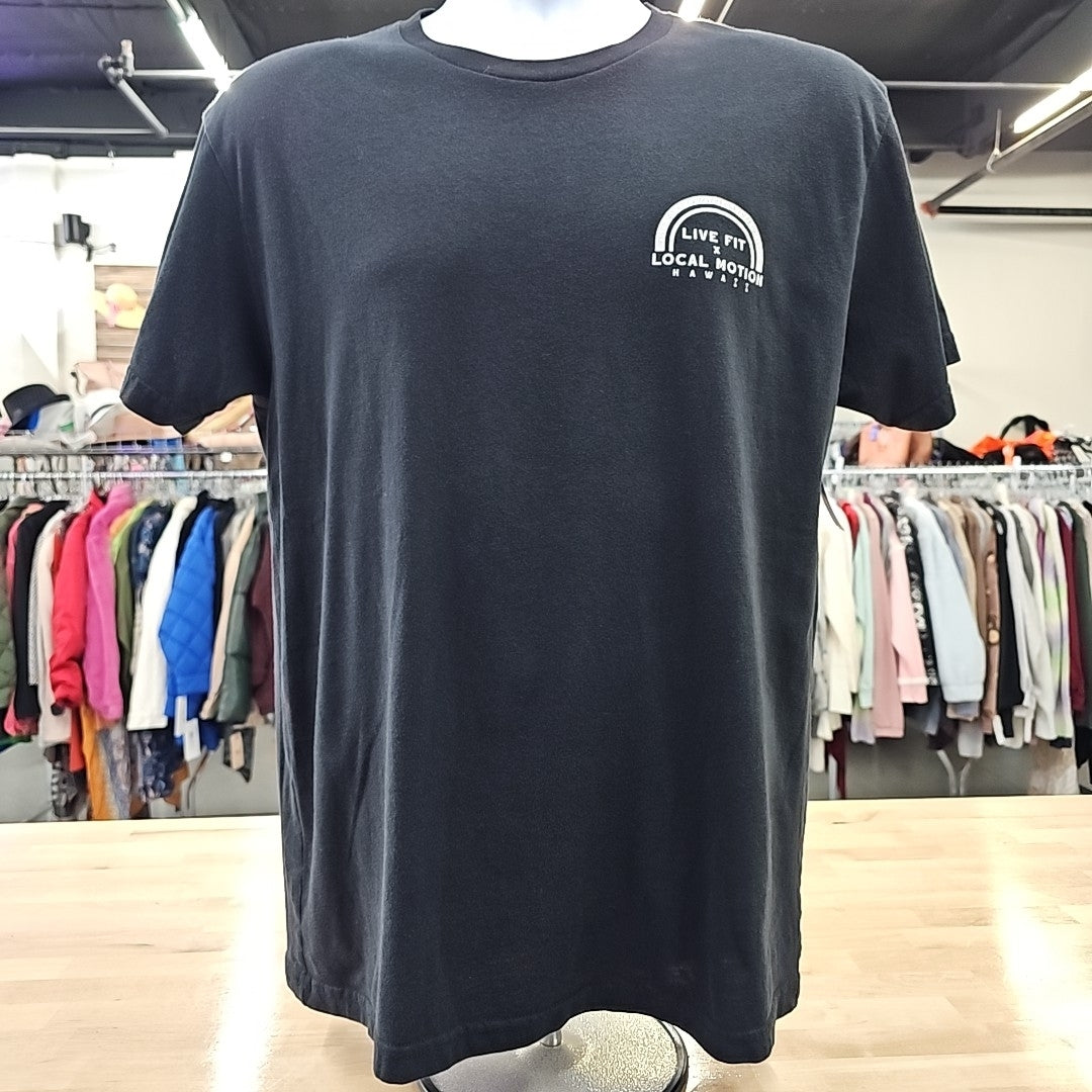 Live fit Men's Size M Black MENS T-shirt