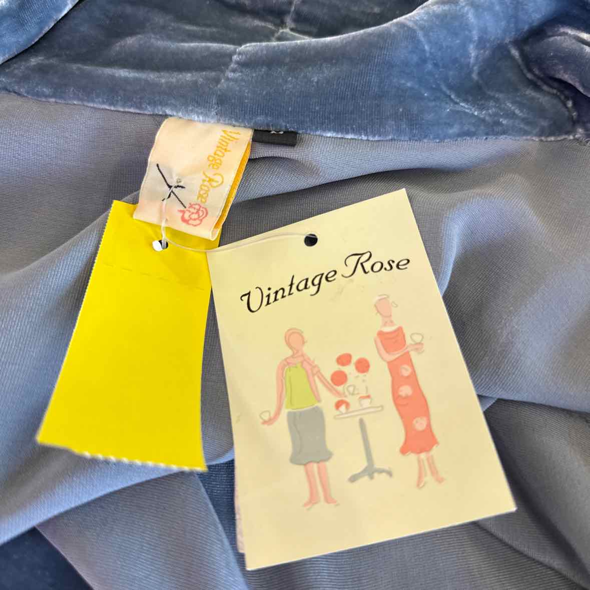 Vintage rose Size M Blue Duster