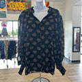 Elie Tahari Size L Black Preloved Blouse LS