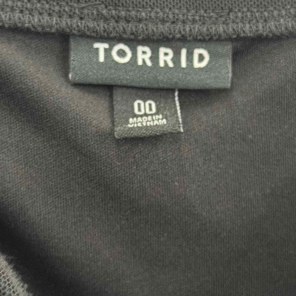 Torrid Size 00 Black Preloved Dress