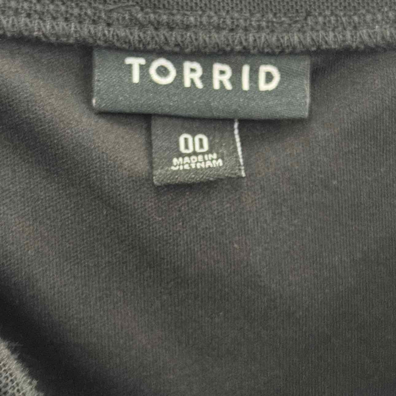 Torrid Size 00 Black Preloved Dress