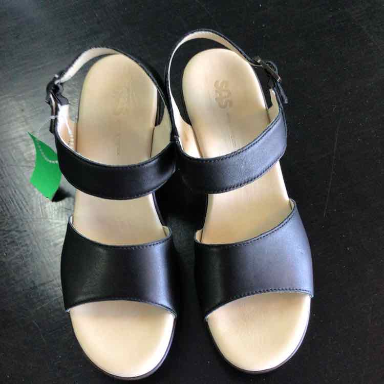 SAS Size 8 Black Wedges