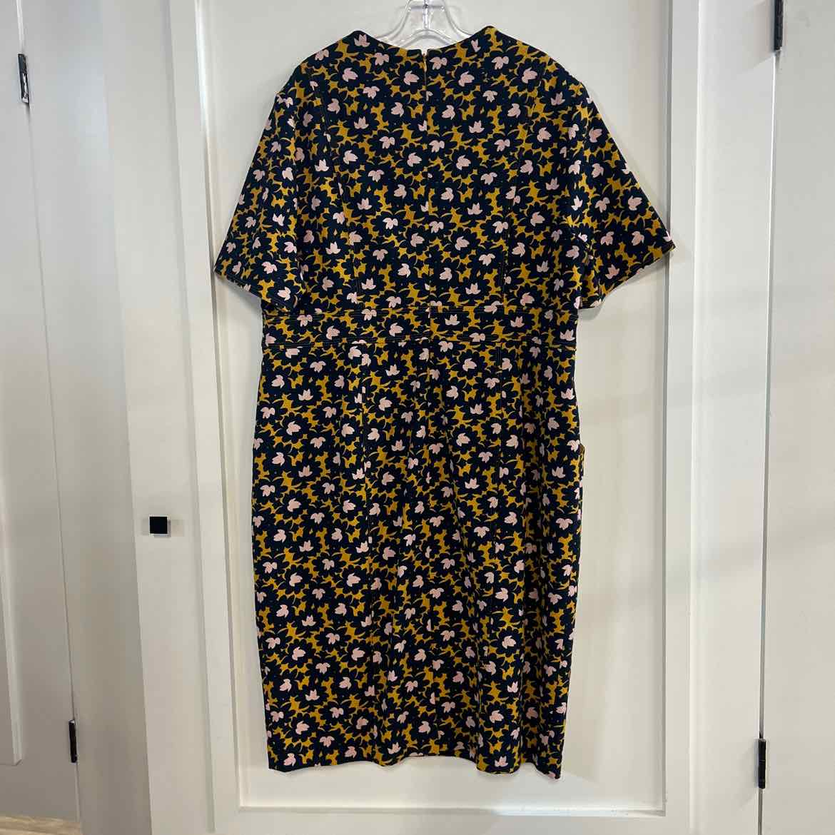 Boden Size 20 Blue & Gold Preloved Dress