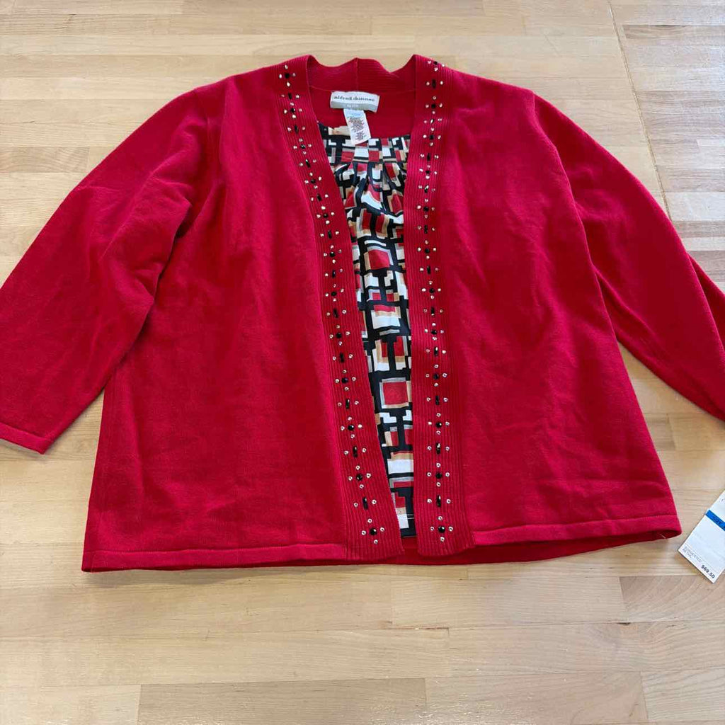 Alfred Dunner Size PXL Red New Twinsets