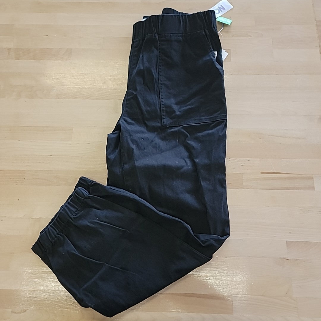 TINSELTOWN Size XL Black Pull-on Utility Jogger Pants NWT