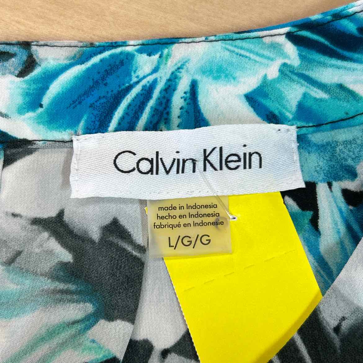 Calvin Klein Size L Blue Preloved Sleeveless
