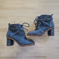 White House Black Market Size 8 Gray Preloved Boots
