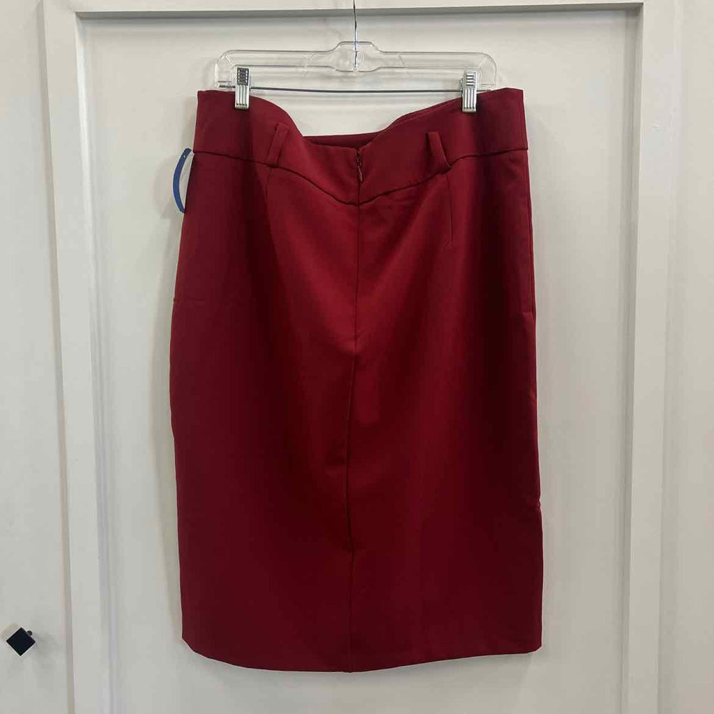 NY & Company Size 18 Red Preloved Skirt