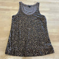 Express Size M Gold Sequined Tank