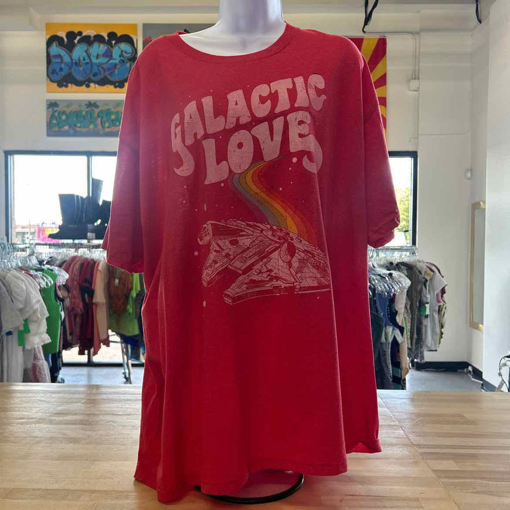 Star Wars Size 2XL Red Preloved T-Shirt SS