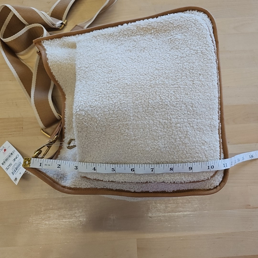 Style & Co Whipstitch Medium Crossbody - Sherpa