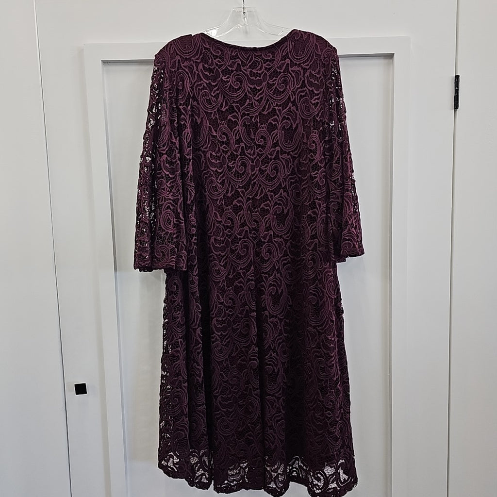 Lane Bryant Size 18/20 Purple Dress