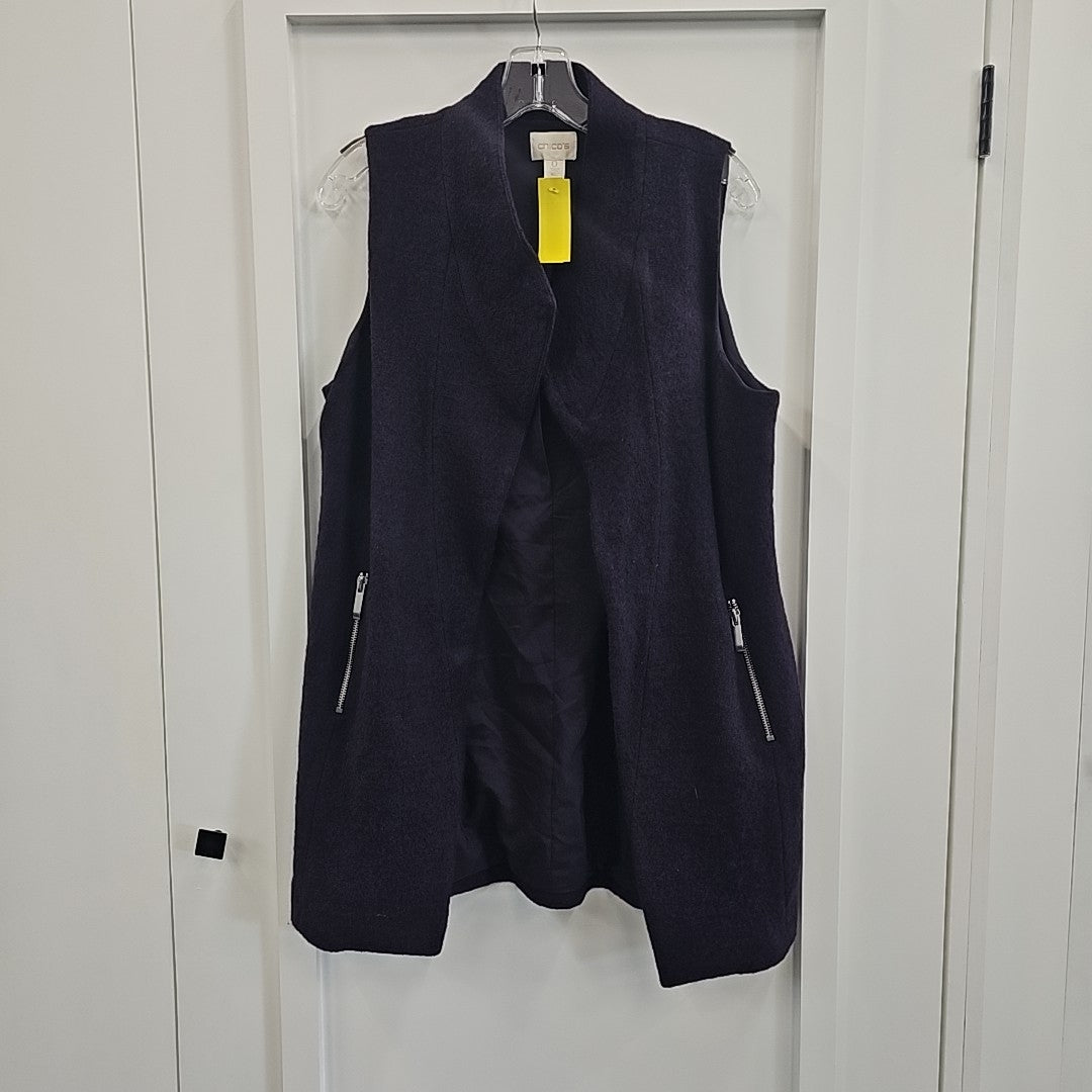 Chico's Size 0 (S) Purple Vest