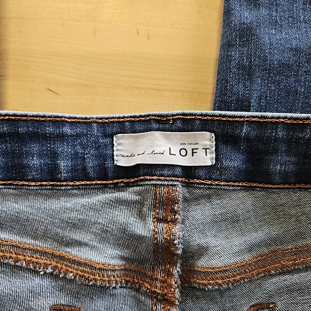 Loft Size 14 Blue Denim Preloved Jeans