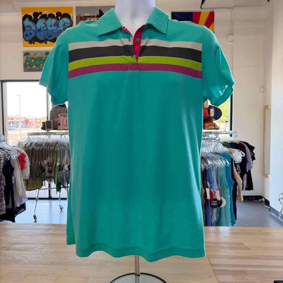 Ping Size L Teal New Polo