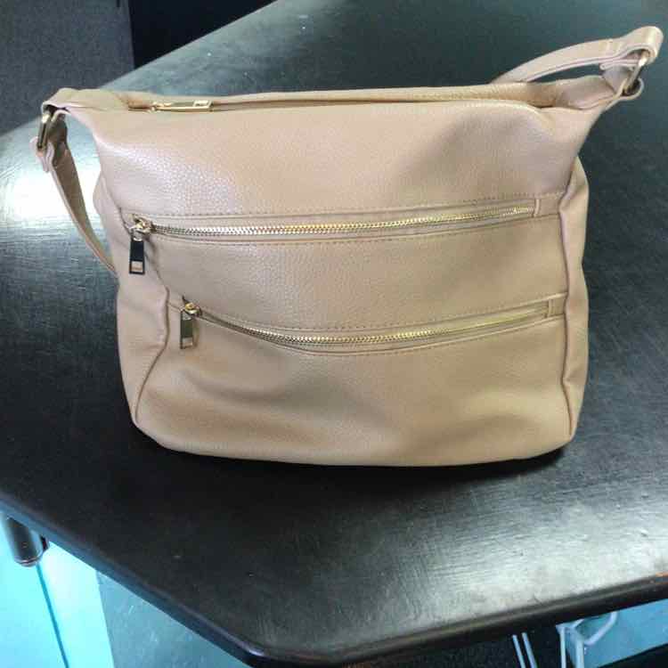 Peck & Peck Taupe Shoulder Handbag