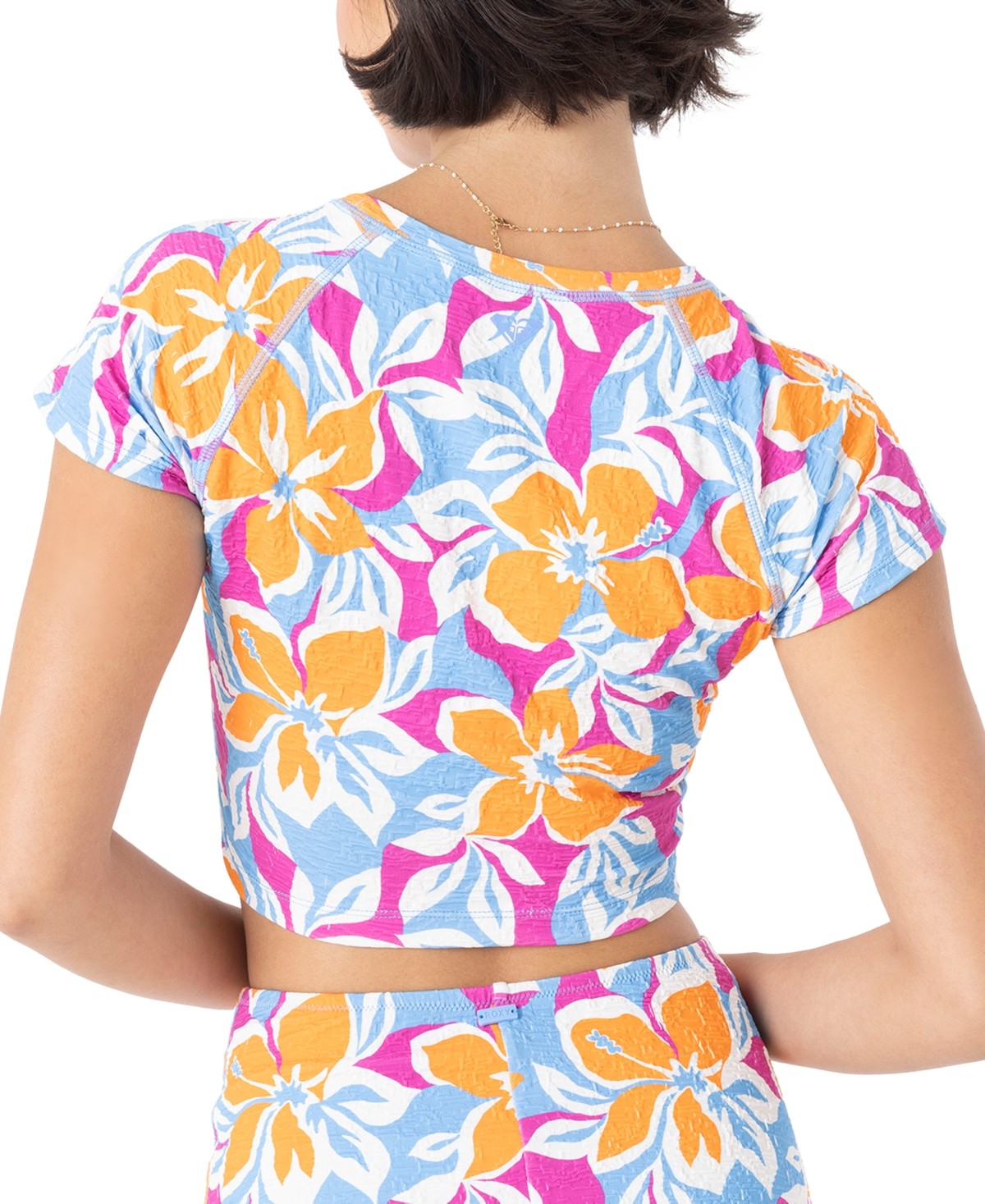 Roxy Size M Topanga Canyon Cropped Rash Guard