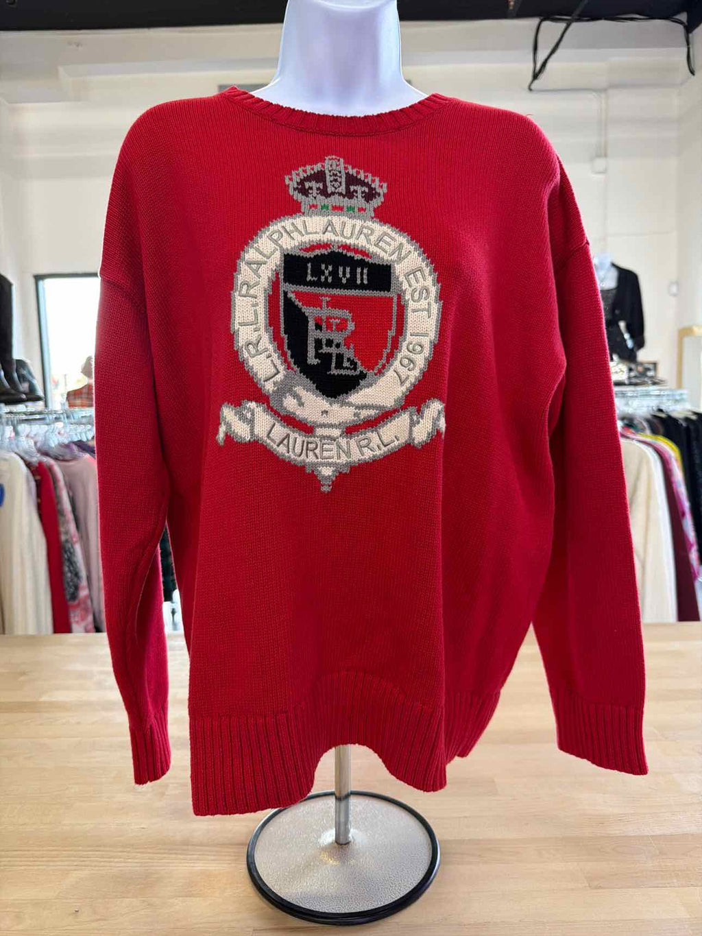 Ralph Lauren Size 1X Red Sweater