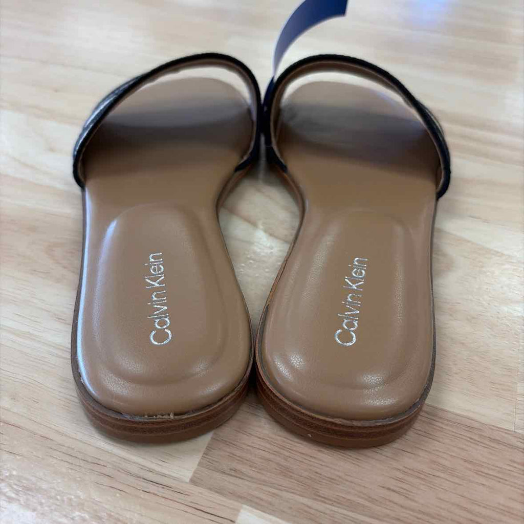 Calvin Klein Size 6 Black Tan New Flats