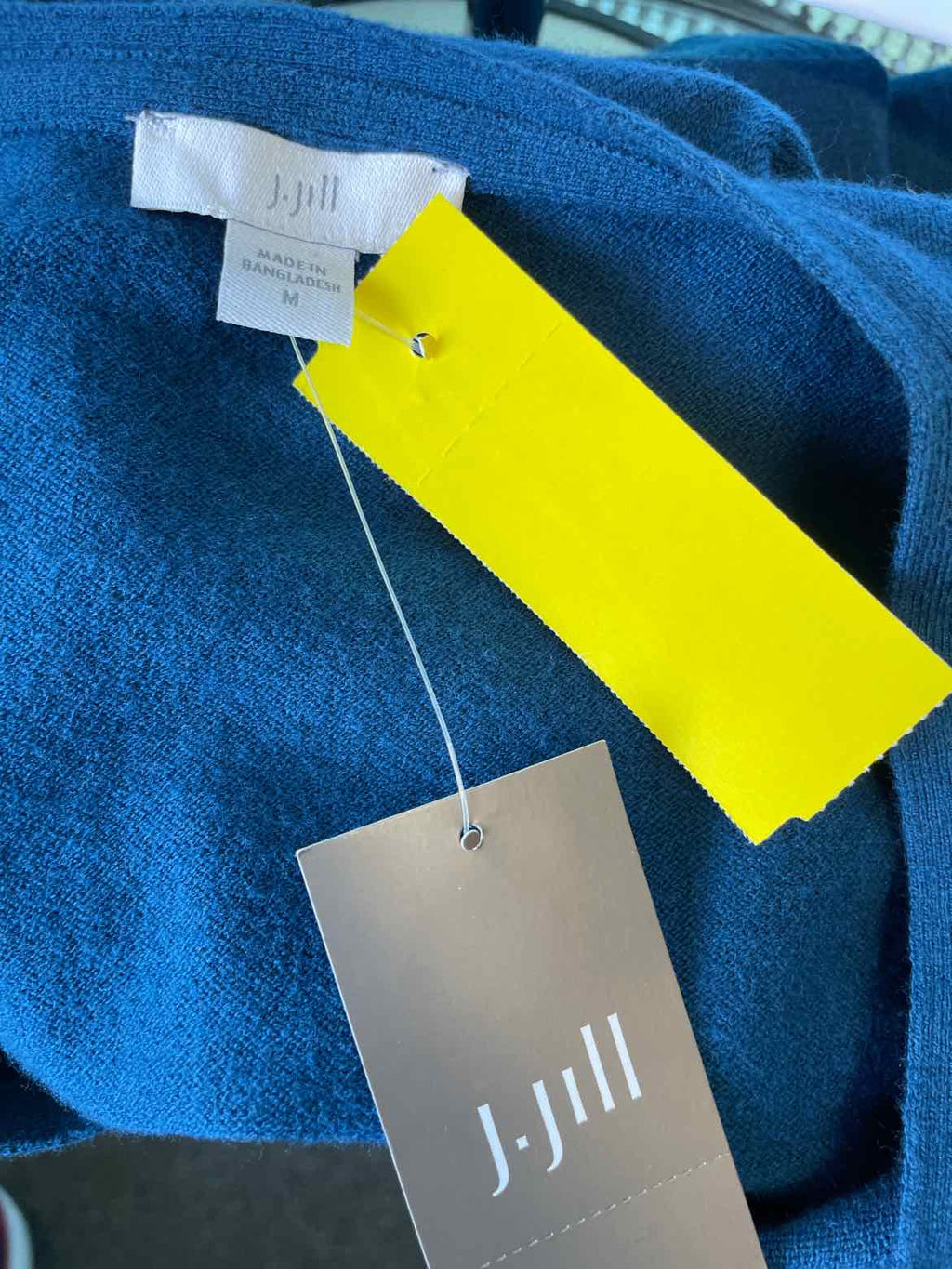 J Jill Size M Blue Knit Top