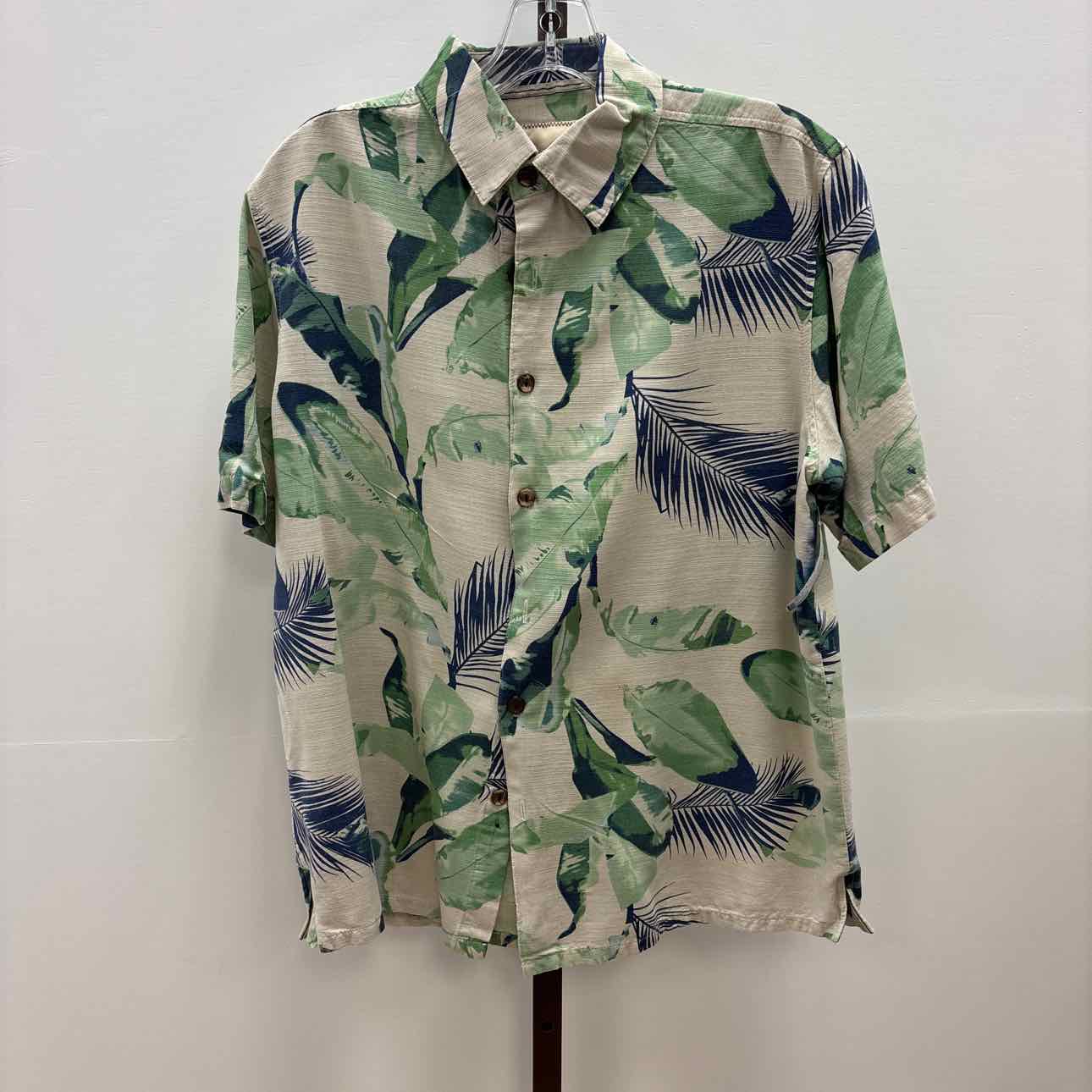 Island Republic Size M Green Preloved MENS Button Down Shirt