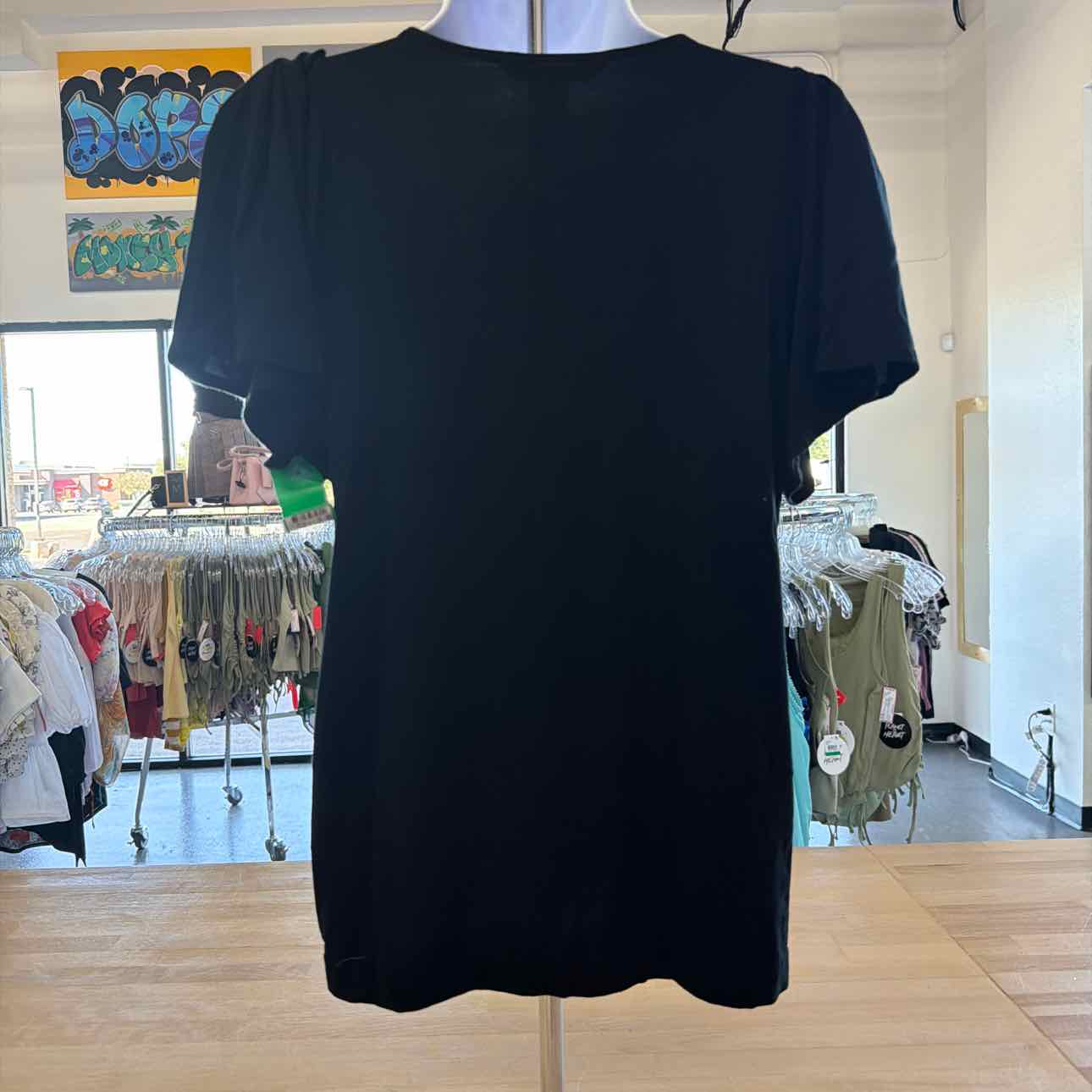 Banana Republic Size S Black Preloved Blouse SS
