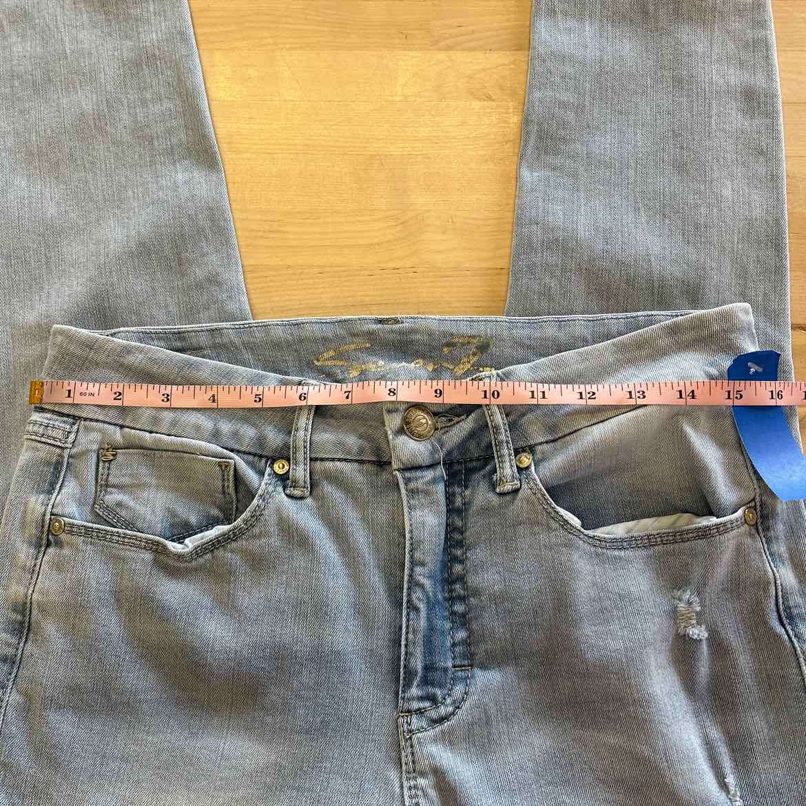Seven 7 Size 8 Blue Denim Preloved Jeans