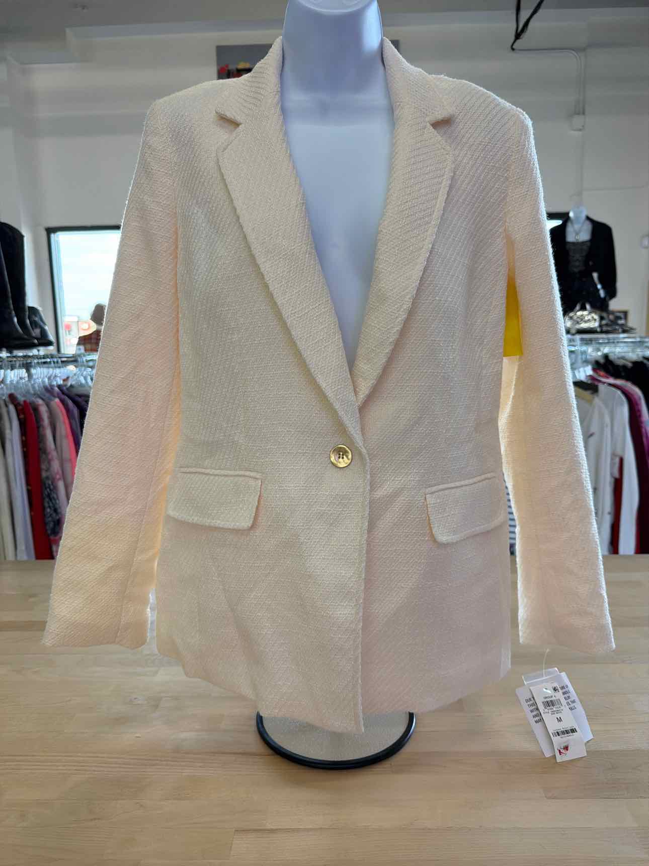 Bar III Size M White New Blazer