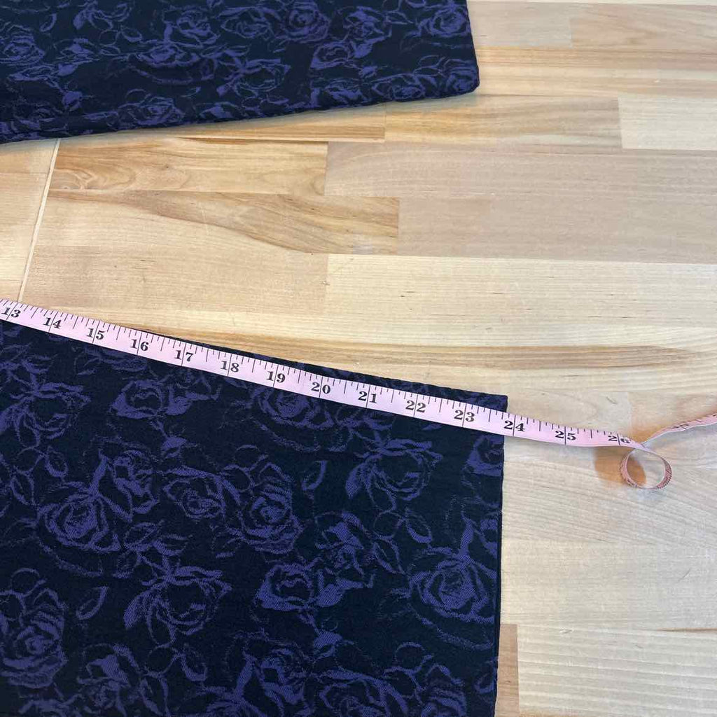 Chico's Size 3P Black Purple Preloved Pants