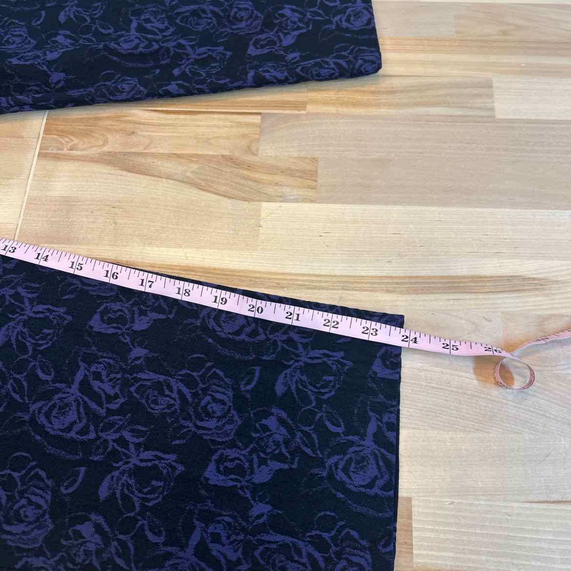 Chico's Size 3P Black Purple Preloved Pants