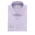 Calvin Klein Men Regular Fit Non Iron Herringbone Spread Collar Dress Shirt