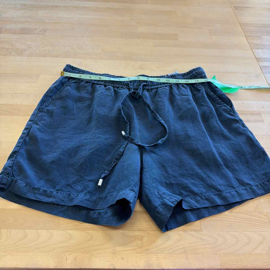 Tommy Bahama Women Size S Navy Linen Preloved Shorts
