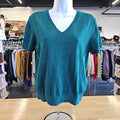 Calvin Klein Women's Short Sleeve V-Neck Sweater