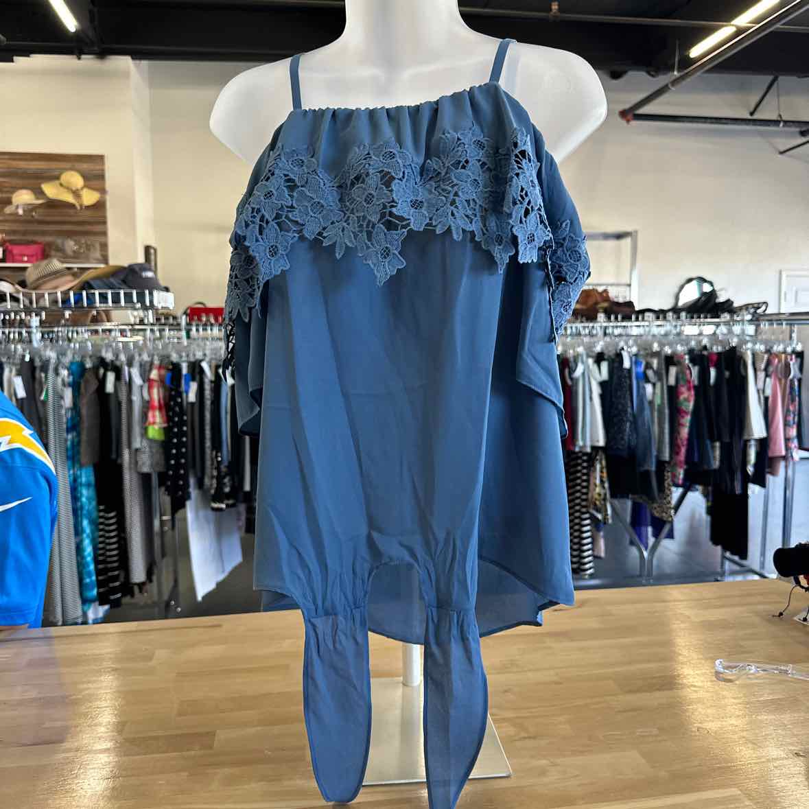 Brannan Size S Blue Sleeveless