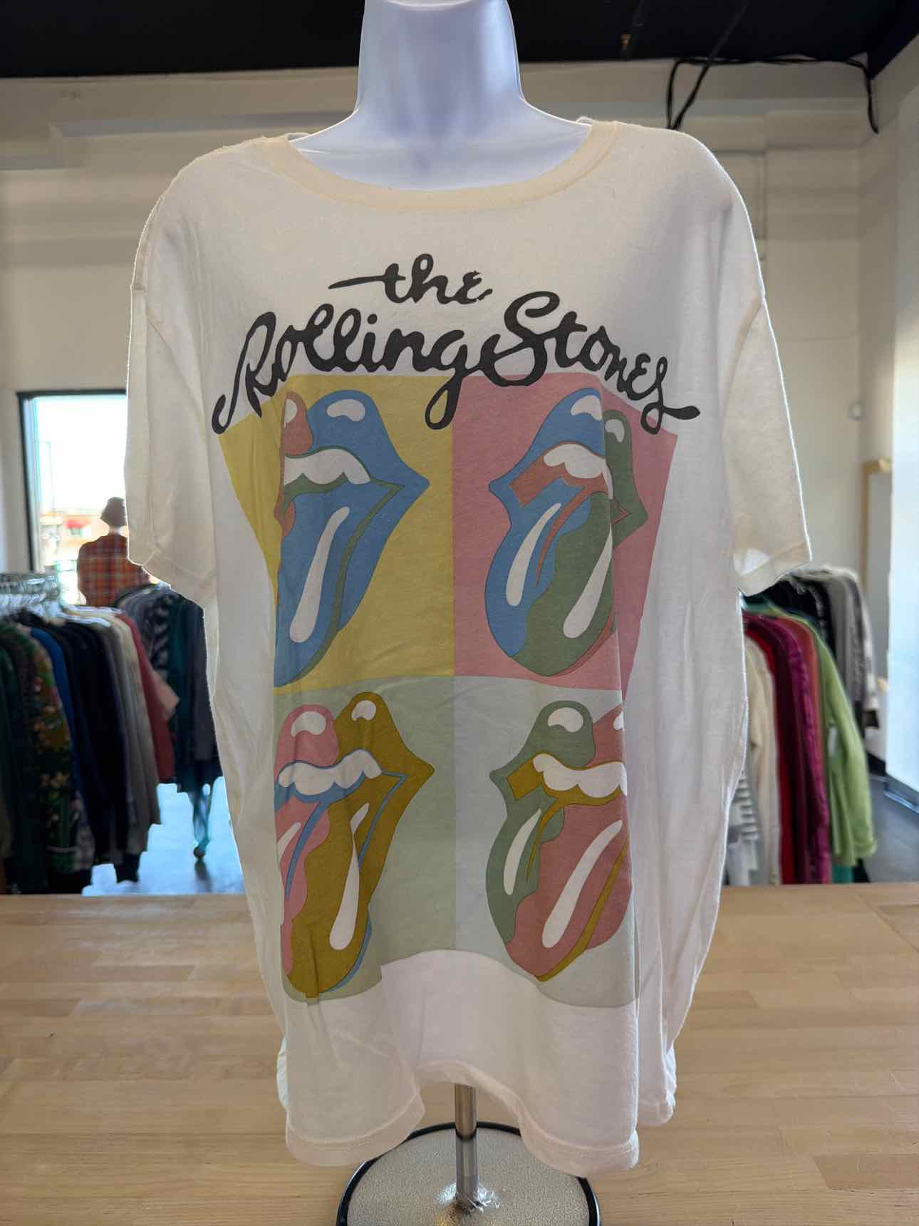 The Rolling Stones Size L White T-shirt