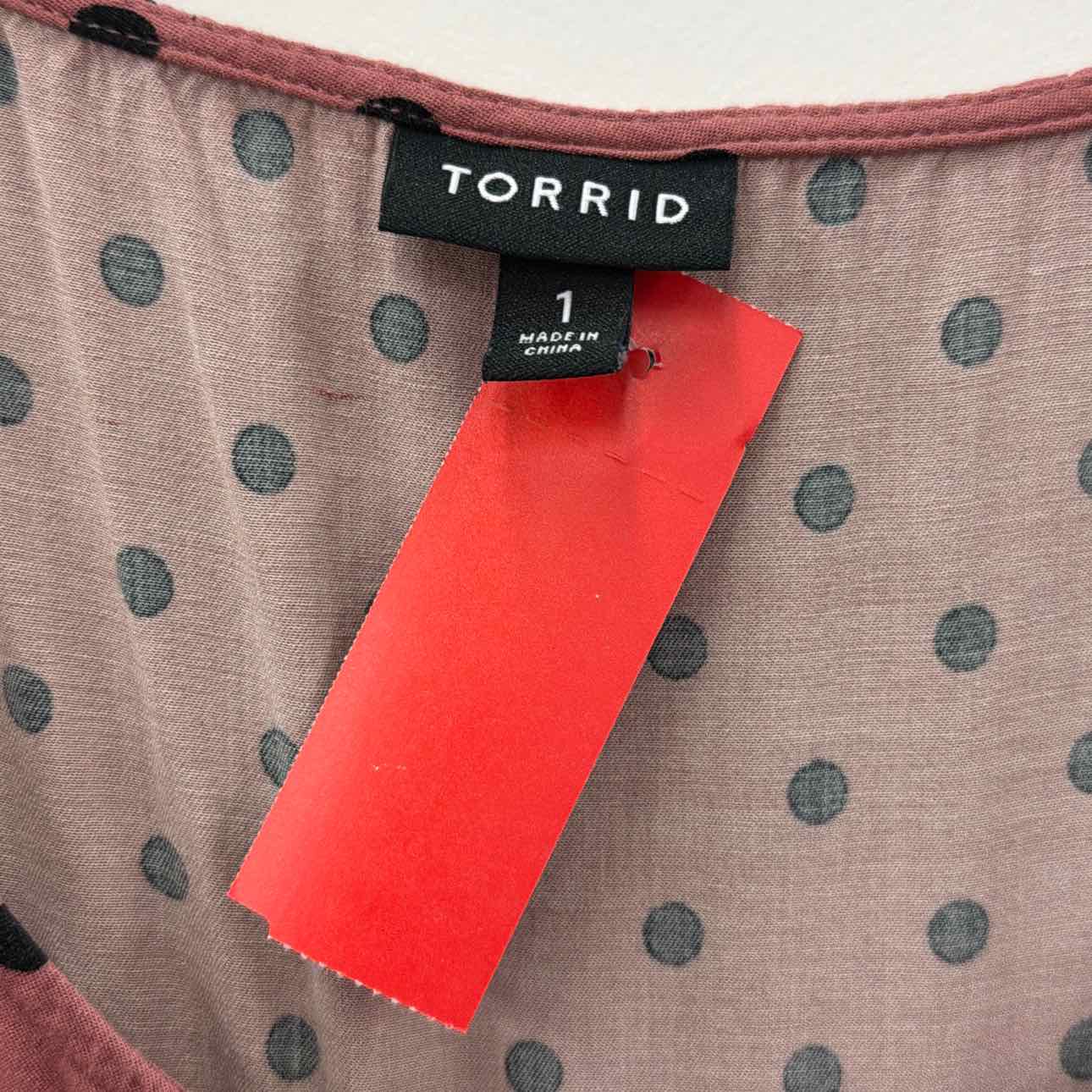 Torrid Size 1 Purple & Black Used Dress