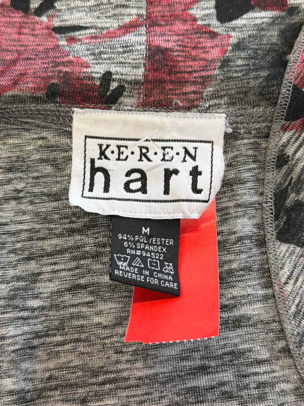 KerenHart Size M Black & Gray Cardigan