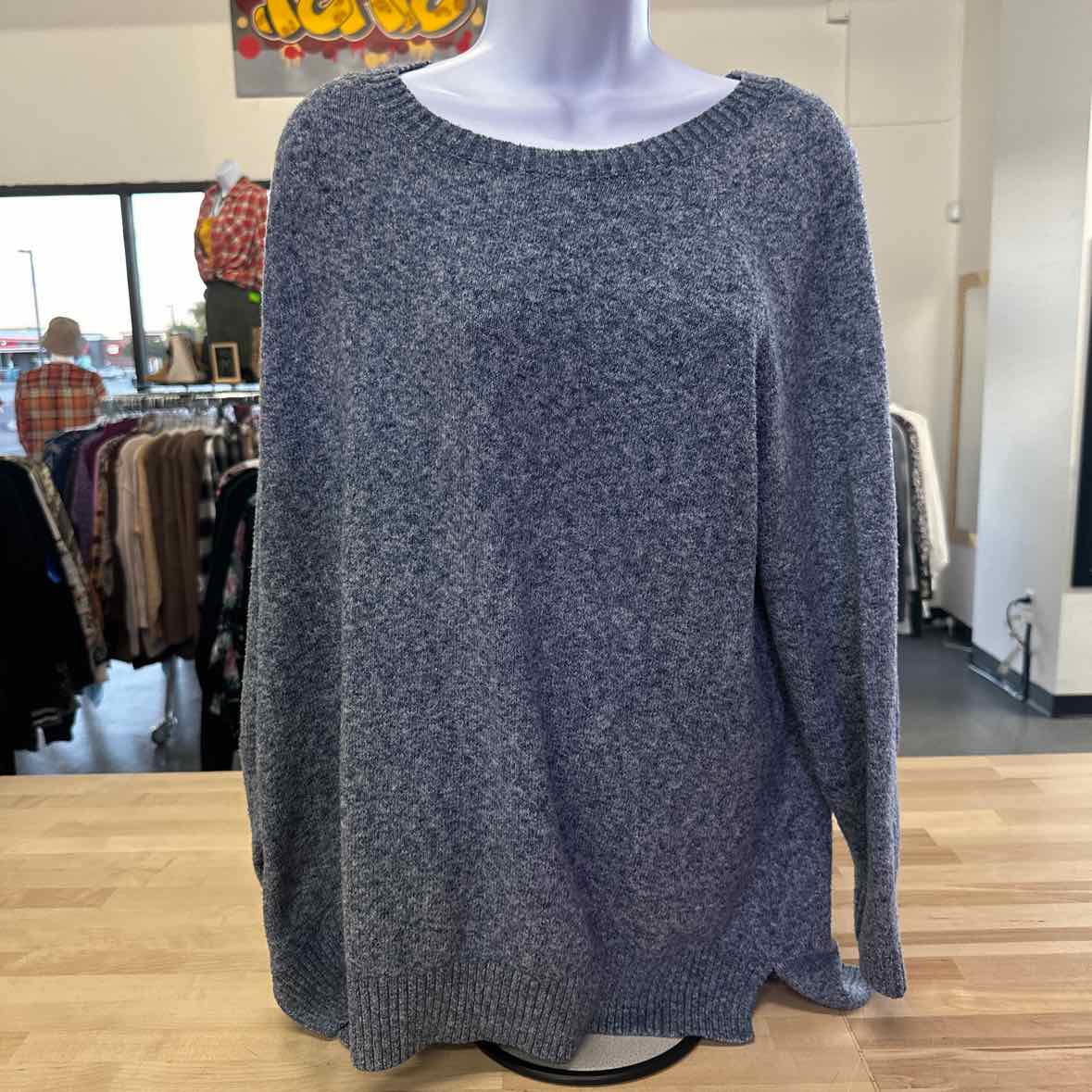 Market & Spruce Size 2X Blue Sweater