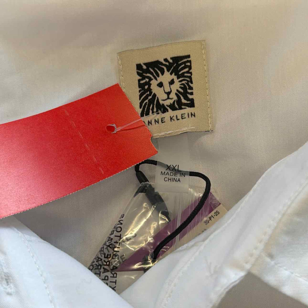 Anne Klein Women's Button-Front Drop-Shoulder Shirt - Bright White