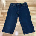 INC Size 8 Blue Denim Preloved Capris