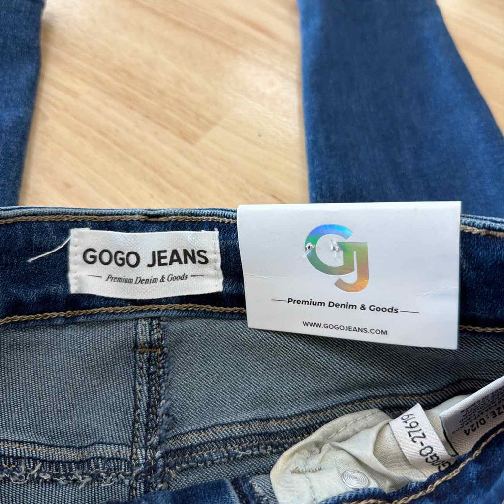 Gogo Jeans Size 0 Stretch Curvy Skinny Jeans - Dark Wash