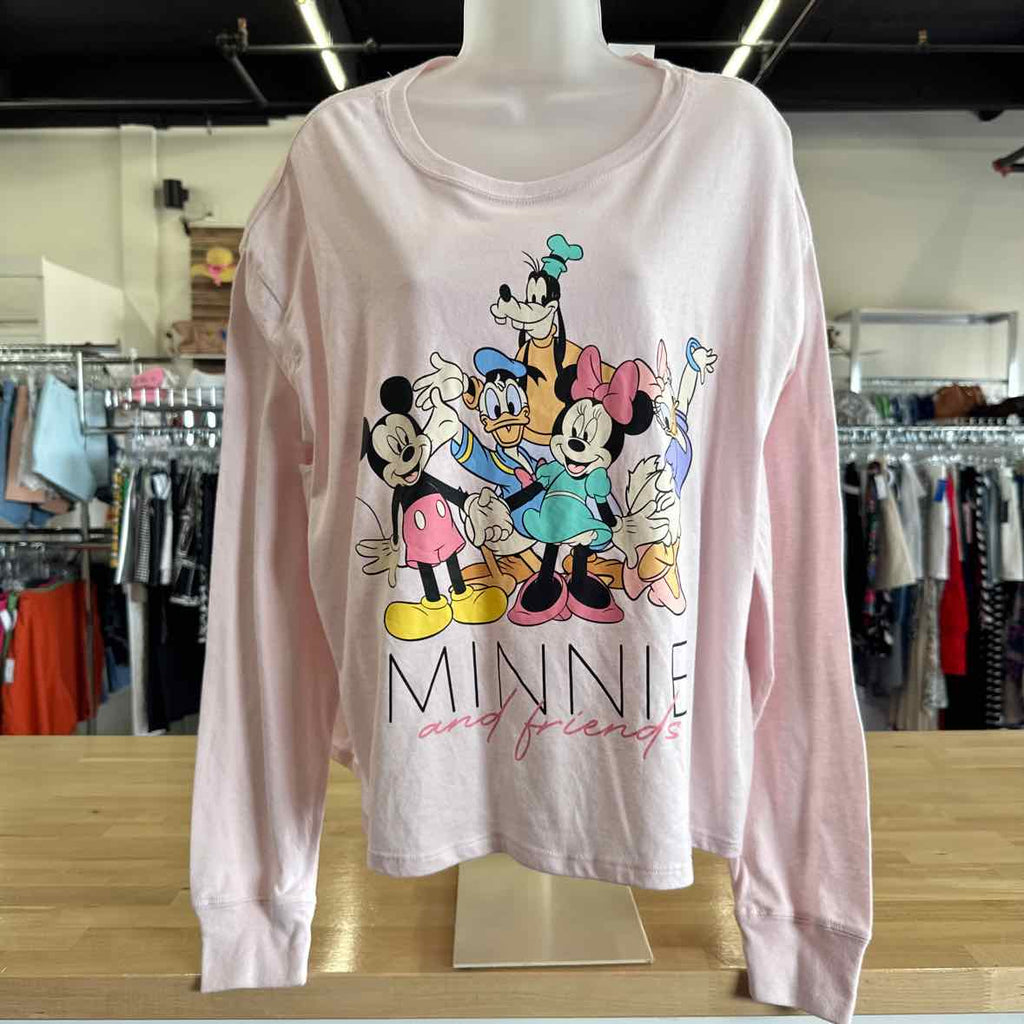 Disney Size 1X Pink Long Sleeve