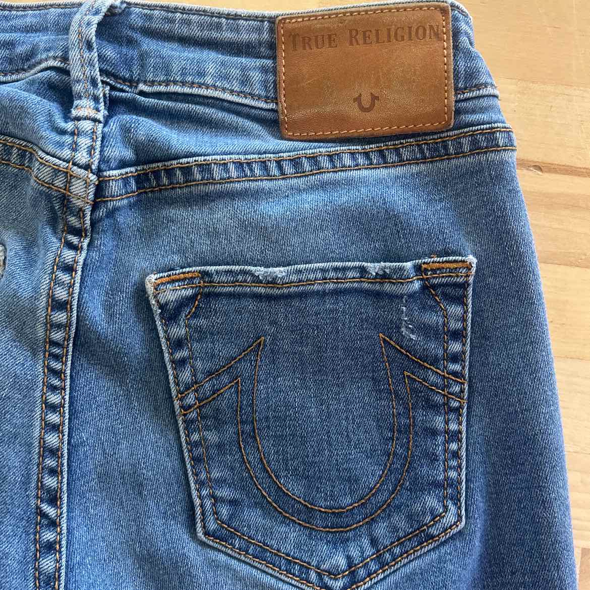 True Religion Size 24 Blue Denim Preloved Jeans