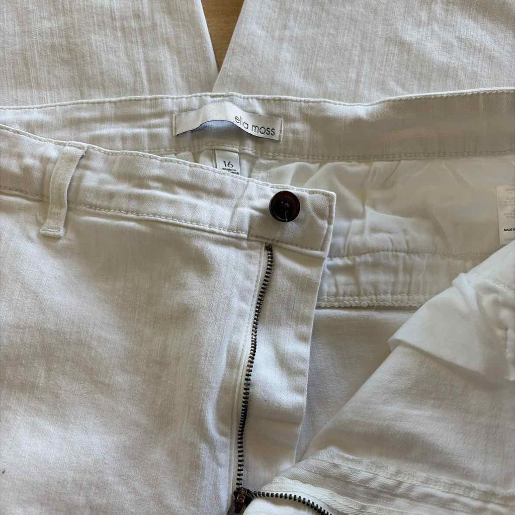 Ella Moss Size 16 White Preloved Jeans