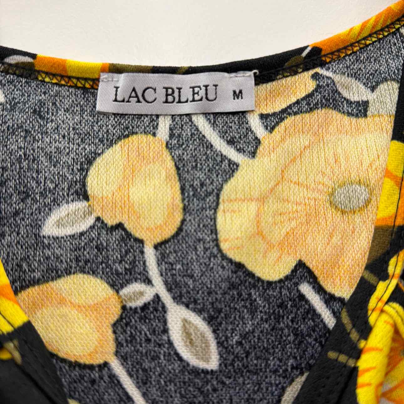 Size M Black/Yellow Preloved Dress