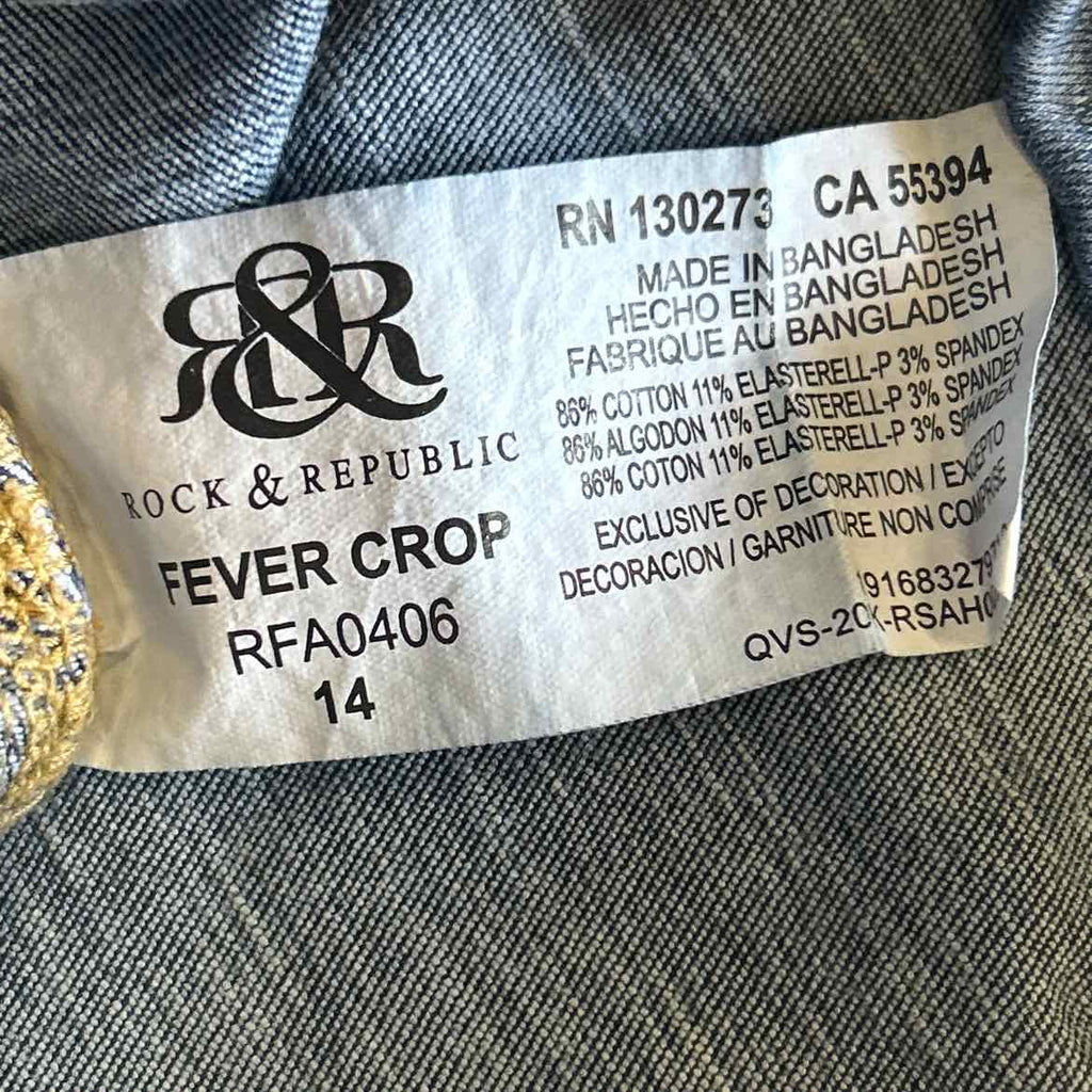 Rock & Republic Size 14 Blue Denim Preloved Jeans
