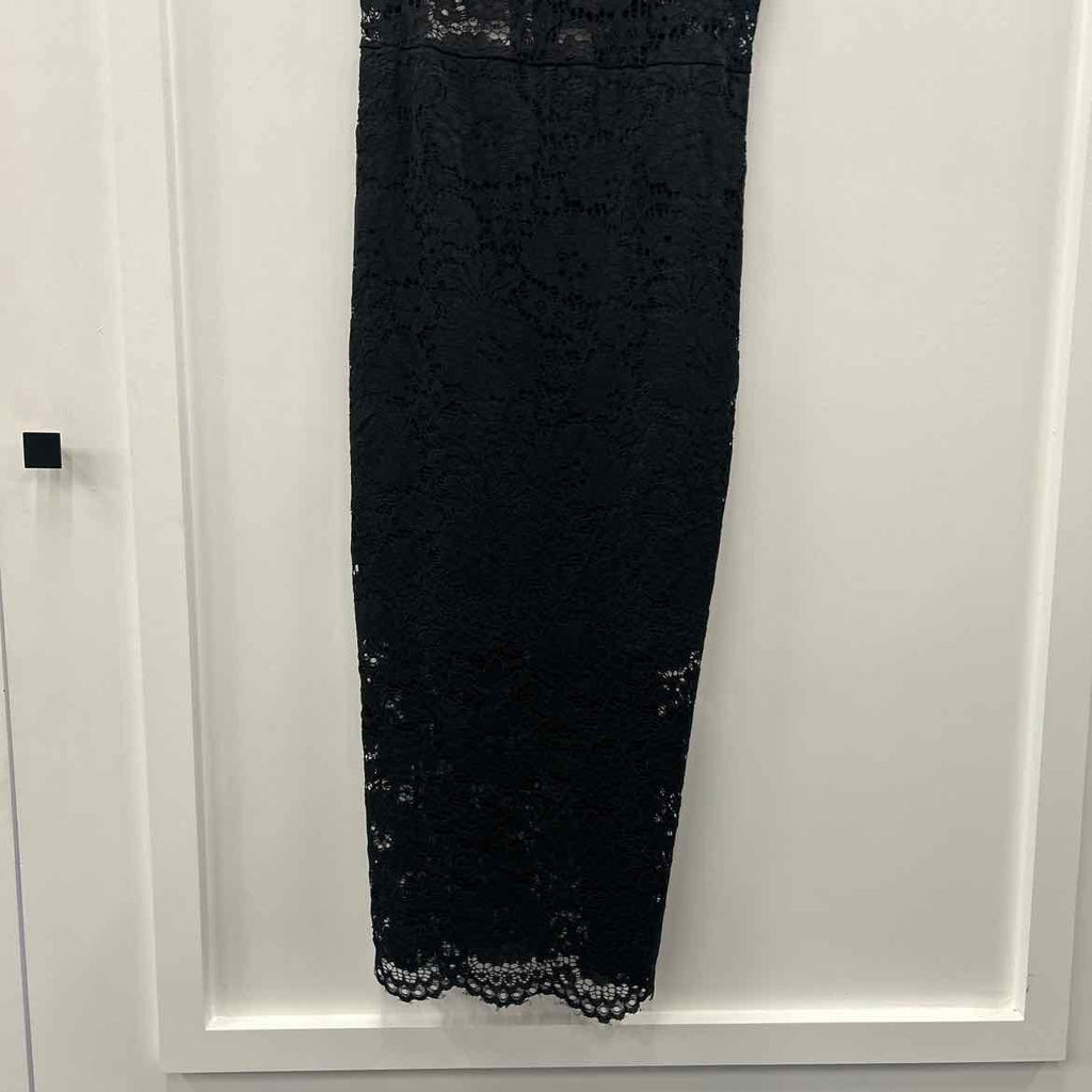 Bebe Women's Medium Lace-up Back MIDI Dress - Black