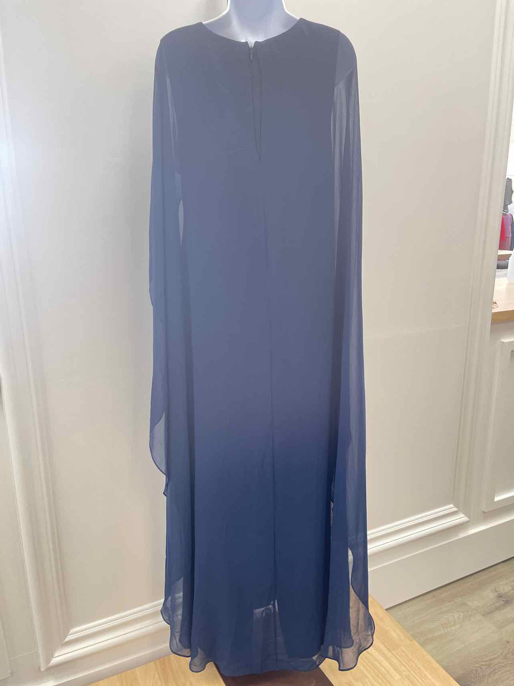 Lauren Ralph Lauren Women's Cape Georgette Gown - Navy