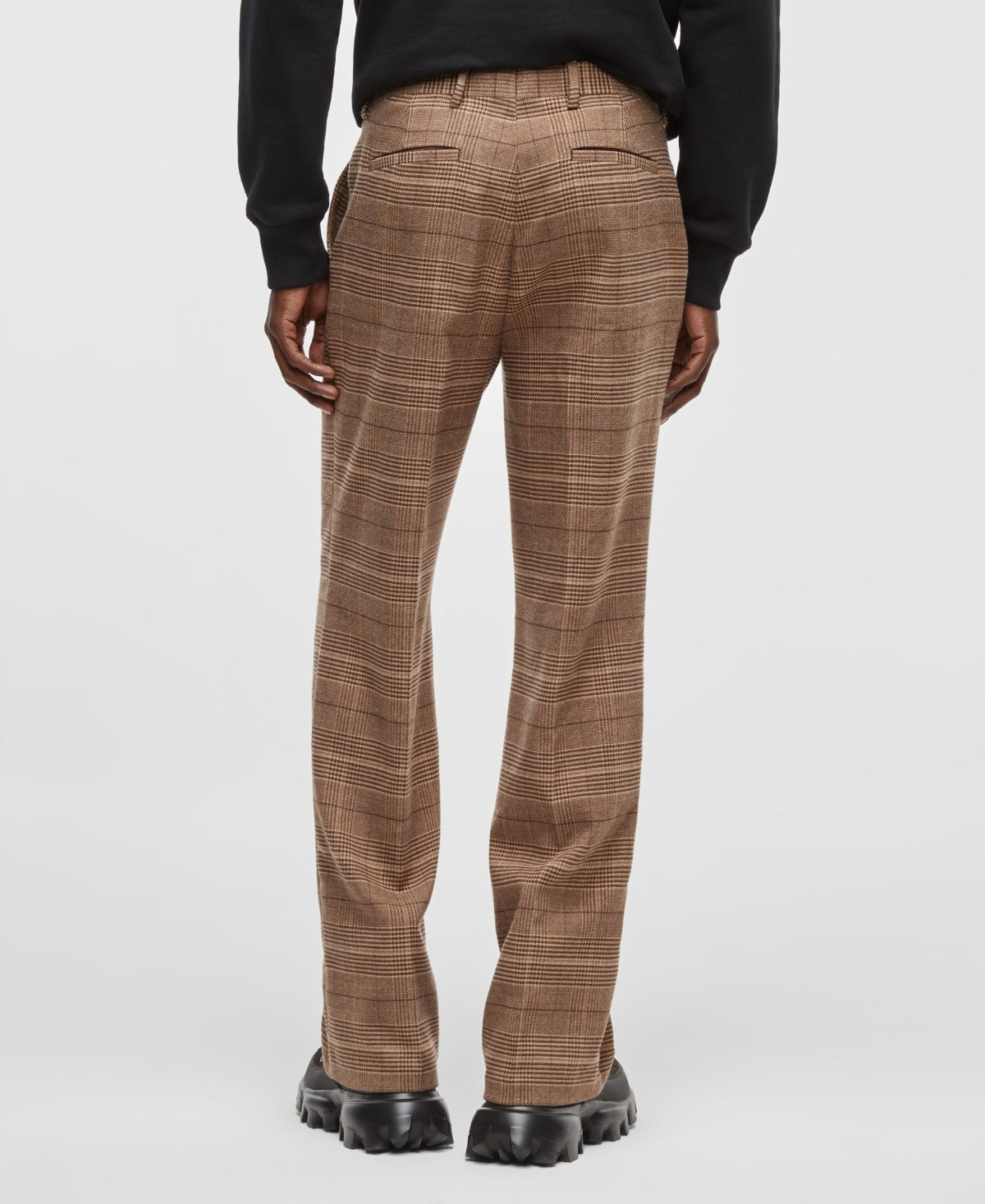 Mode of One Men's Relaxed-Fit Plaid Trousers